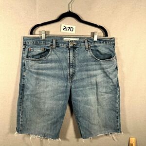 Signature By Levi Strauss & Co. Bermuda Shorts Mens 38x30 Blue Denim S61 Relaxed